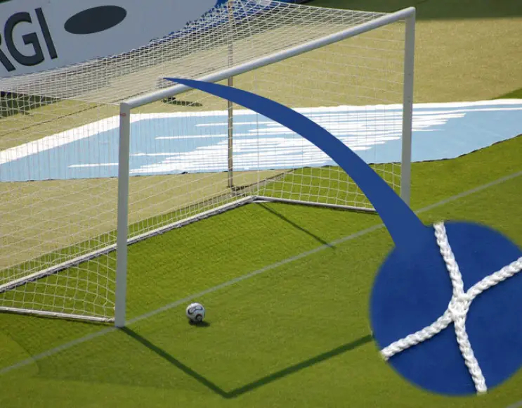 Rete da calcio misura metri 6x2 maglia quadra Mundial Net