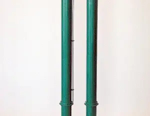 Poteaux de tennis à section ronde en acier galvanisé et peints - cod.TE100.04