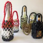 Filet porte-bouteilles. Mini bag porte-objets - cod.DE0001