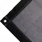 Bâche anti-déchirures couverture de benne en polyéthylène, 170 gr/mq² noire. Œillets ovales 17 mm standards - cod.CMPH170N-17T