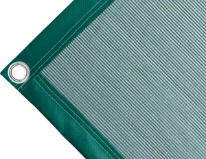 Bâche couverture de benne en polyéthylène, 170 gr/m² verte. Œillets ronds 40 mm - cod.CMBV170V-40T