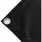 Bâche couverture de benne en PVC haute ténacité 650g/m² noire. Œillet 40 mm - cod.CMPVCN-40T