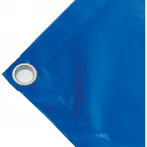 Bâche couverture de benne en PVC haute ténacité 650g/m² imperméable bleue. Œillet 40 mm - cod.CMPVCBL-40T