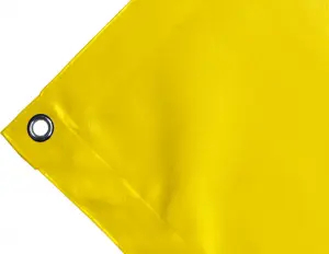 Bâche couverture de benne en PVC haute ténacité 650g/m² imperméable jaune. Œillet 17 mm standard - cod.CMPVCG-17T