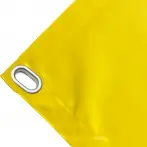 Bâche couverture de benne en PVC haute ténacité 650g/m² imperméable jaune. Œillets ovales 40x20 mm - cod.CMPVCG-40O