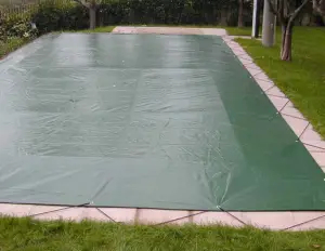 Bâche de couverture piscine en PE 230 économique gr avec œillets - cod.PI230VO