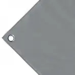 Bâche couverture de benne en PVC haute ténacité 650g/m² imperméable, grise. Œillets ronds 23 mm - cod.CMPVCGR-23T