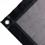 Bâche couverture de benne en polyéthylène anti-déchirures, 200 g/m² noire. Œillets ronds 23 mm - cod.CMPH200N-23T