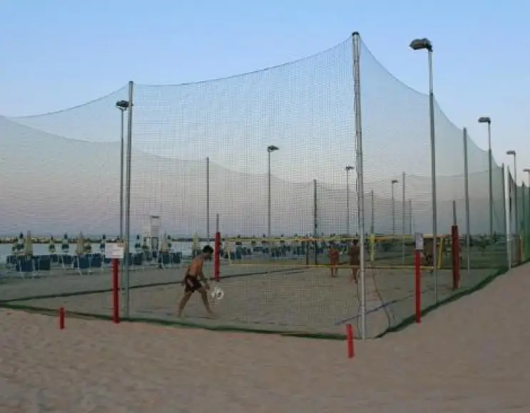 Filet de clôture terrains de volleyball et beach volley coleur vert