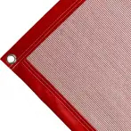 Bâche couverture de benne en polyéthylène, 170 gr/m² rouge. Œillets ronds 17 mm standards - cod.CMBV170R-17T