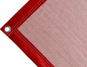 Bâche couverture de benne en polyéthylène, 170 gr/m² rouge. Œillets ronds 17 mm standards - cod.CMBV170R-17T