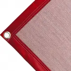 Bâche couverture de benne en polyéthylène, 170 g/m² rouge. Œillets ronds 23 mm - cod.CMBV170R-23T
