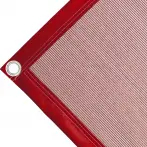 Bâche couverture de benne en polyéthylène, 170 g/m² rouge. Œillets ronds 40 mm - cod.CMBV170R-40T
