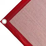 Bâche couverture de benne en polyéthylène, 170 g/m² rouge. Œillets ronds 40 mm - cod.CMBV170R-40T