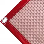Bâche couverture de benne en polyéthylène, 170 gr/m² rouge. Œillets ovales 40x20 mm - cod.CMBV170R-40O