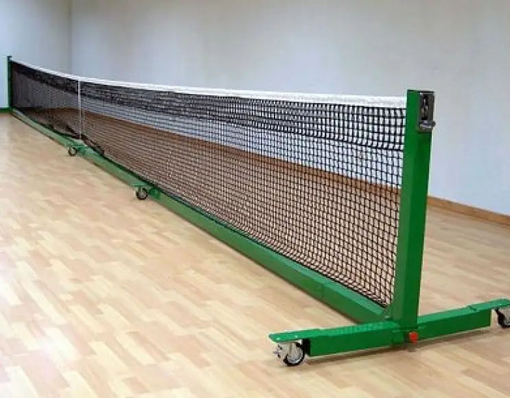 Bâtons de tennis transportables, modèle extra, avec bases et roues pliantes