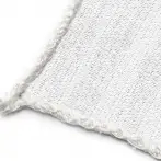 95% tissu de clôture de jardin ombrageant et obscurcissant blanc, bordé de corde - cod.OMB095B