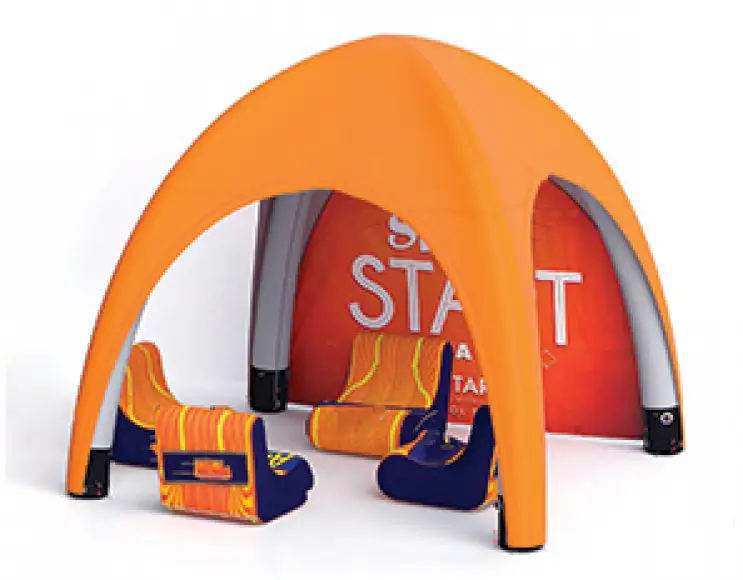 Support gonflable de gazebo d'igloo taille 3x3 m