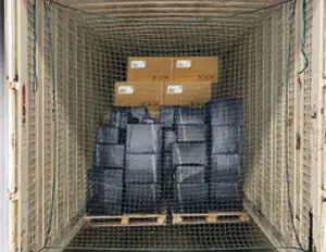 Filet antichute pour contenir le chargement du conteneur 45 mm standard - cod.CNT045V
