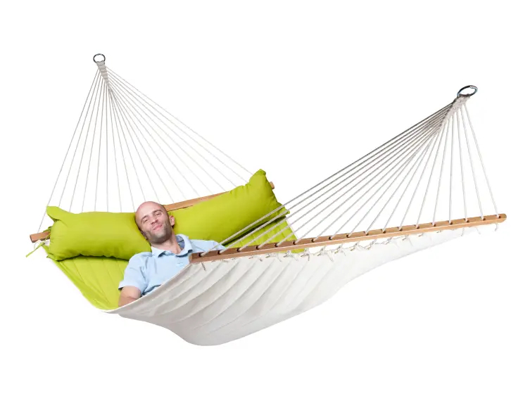 AVOCAT HAMAC AVEC BÂTON, SERVIETTE REMBOURRÉE ET COUSSIN