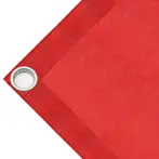Bâche couverture de benne en PVC haute ténacité, poids 280g/m². Bâche microperforée, non imperméable, rouge. Œillets 40 mm - cod.CMHSKR-40T