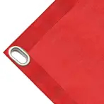 Bâche couverture de benne en PVC haute ténacité, poids 280g/m². Bâche microperforée, non imperméable, rouge. Œillets ovales 40x20 mm - cod.CMHSKR-40O