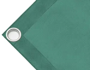 Bâche couverture de benne en PVC haute ténacité, poids 280g/m². Bâche microperforée, non imperméable, vert. Œillets 40 mm - cod.CMHSKV-40T