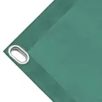 Bâche couverture de benne en PVC haute ténacité, poids 280g/m². Bâche microperforée, non imperméable, vert. Œillets ovales 40x20 mm - cod.CMHSKV-40O