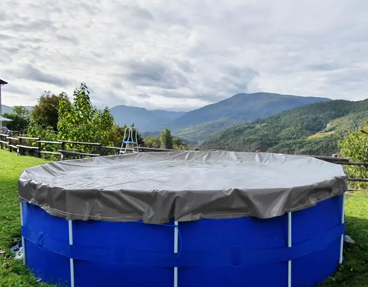 Bâche de drainage circulaire pour piscines rondes