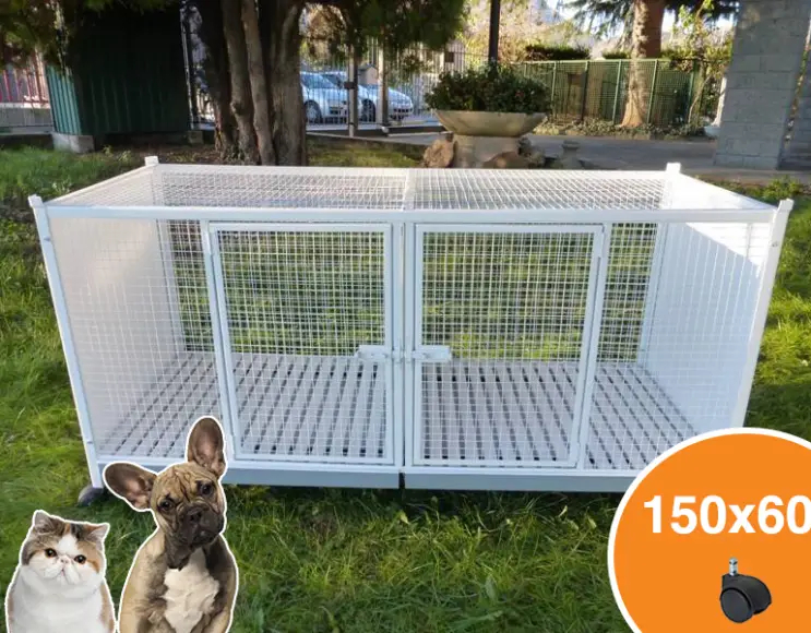 Cage pour chats et chiens 150x60 - Cod. LZ00060G