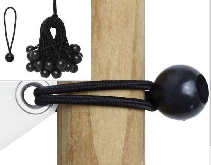 Corde à boucle élastique avec extrémité sphérique