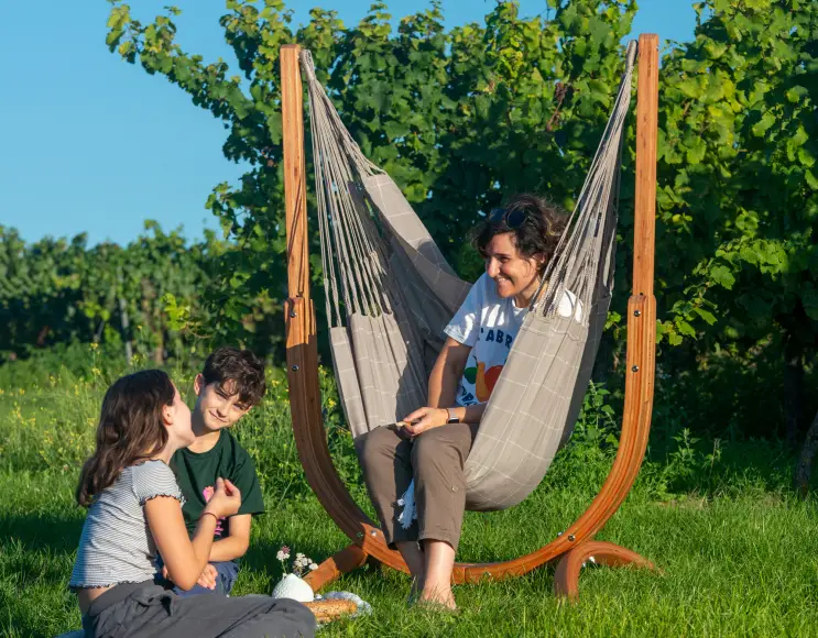 SUPPORT POUR CHAISE SUSPENDUE EN BOIS