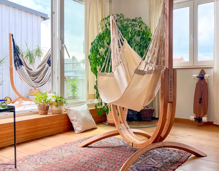 SUPPORT POUR CHAISE SUSPENDUE EN BOIS