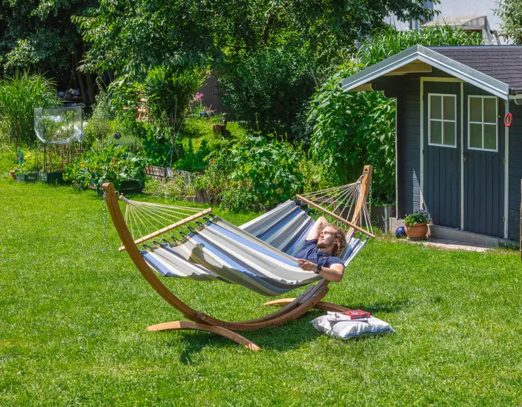 HAMAC AU SEL DE MER AVEC BÂTON
