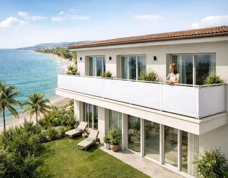 Bâche PRIVACY PLUS 95% blanc