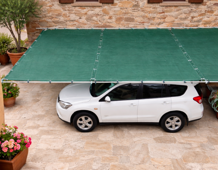 Bâche anti-grêle verte, résistante aux déchirures et teintée, pour voitures et camping-cars