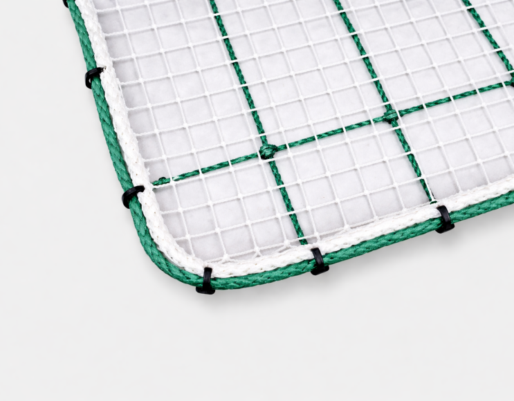 Filet anti-chute mm 60 + filet anti-chute pare-gravats 25 mm