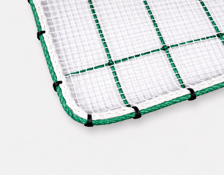 Filet anti-chute mm 60 + filet anti-chute pare-gravats 15 mm